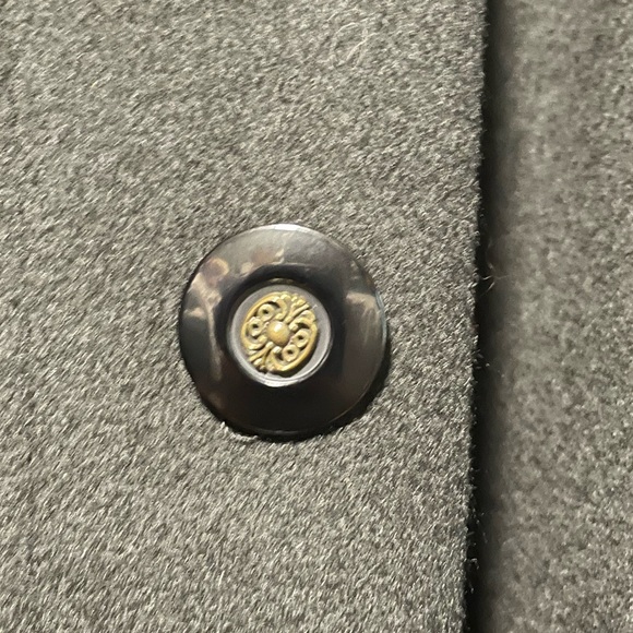 Vintage Fen-nelli Black 100% Wool Long Coat - Picture 3 of 10